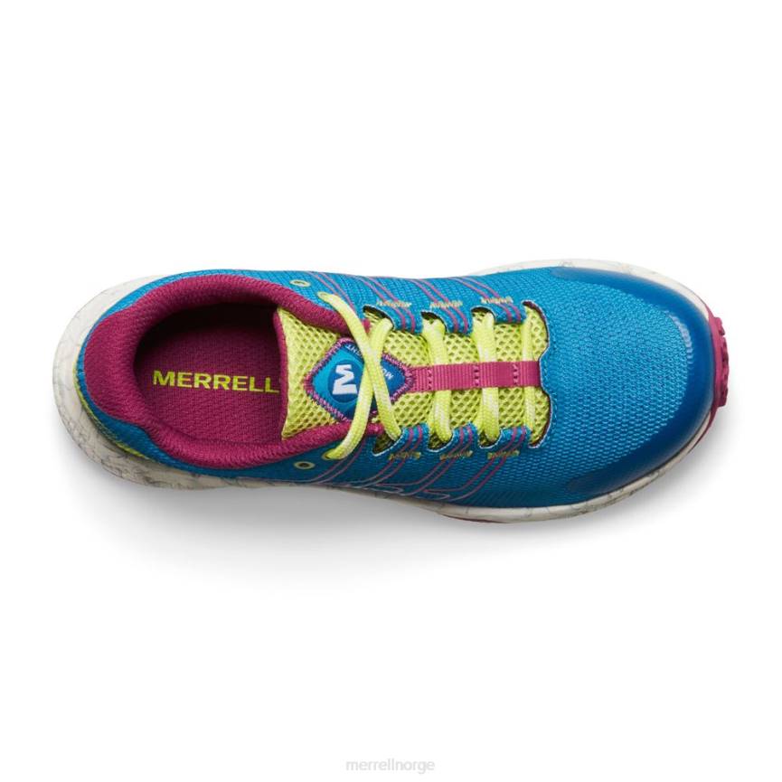 64NP1438 blågrønn/lime/fuchsia Merrell moab flight low (mk167107)