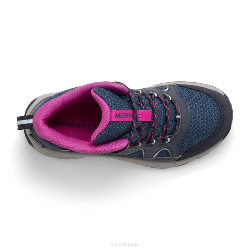 64NP1443 marine/turkis/fuchsia Merrell oakcreek mid blonder vanntett støvel (mk166227)