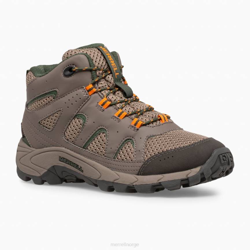 64NP1444 steinblokk Merrell oakcreek mid blonder vanntett støvel (mk264768)