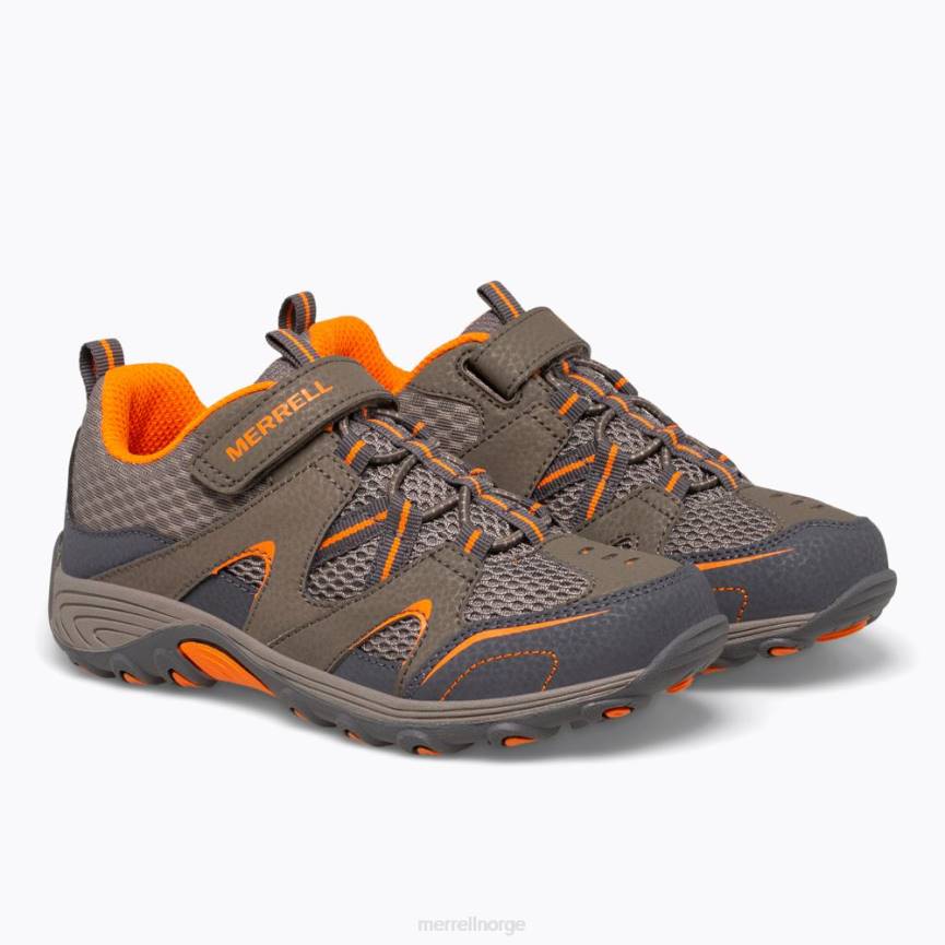64NP1462 våpenrøyk / oransje Merrell trail chaser sko (my57109)