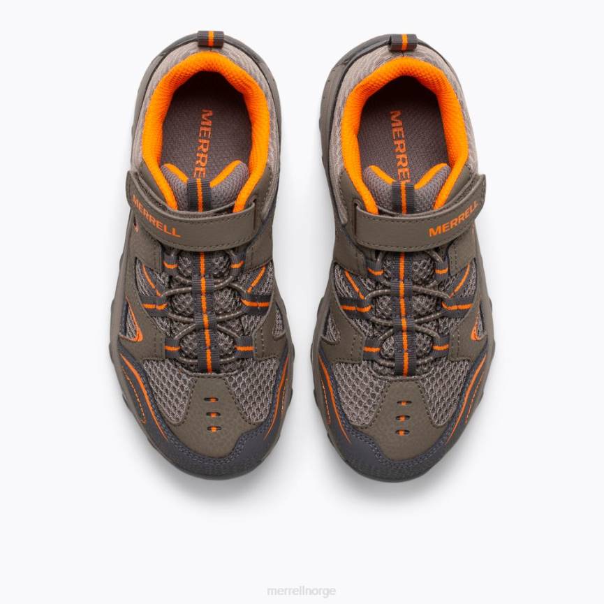 64NP1462 våpenrøyk / oransje Merrell trail chaser sko (my57109)