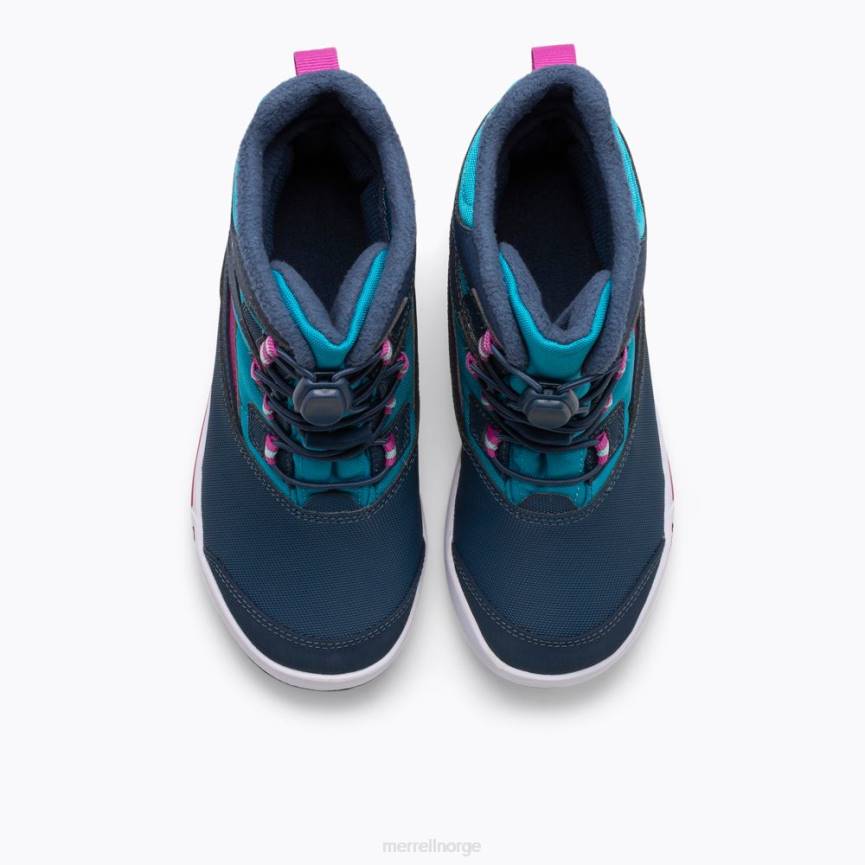 64NP1483 marineblå/turkis Merrell snøbank 3.0 støvel (mk165186k)