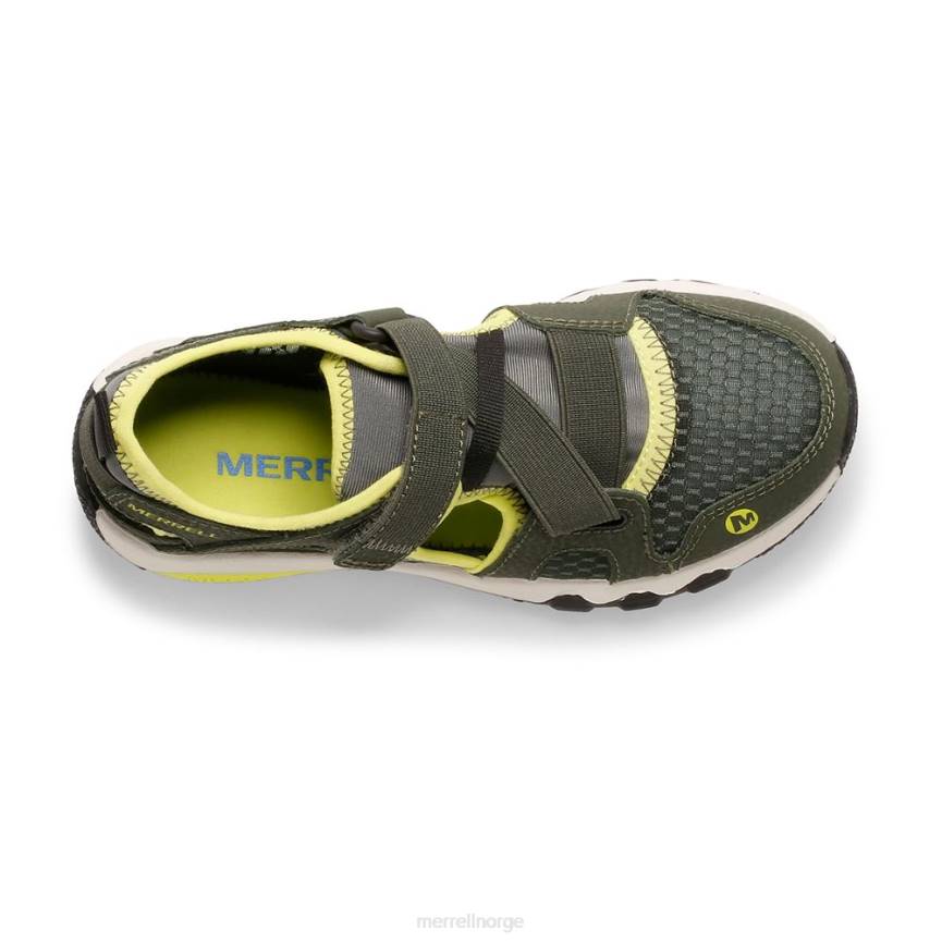 64NP1501 oliven/lime Merrell hydro free roam monarch sandal (mk265670k)