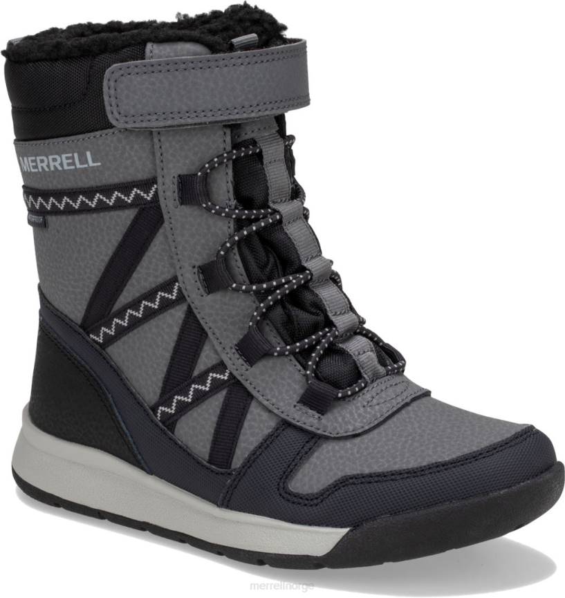 64NP1507 svart/grå Merrell snow crush 2.0 vanntett støvel (mk263125k)
