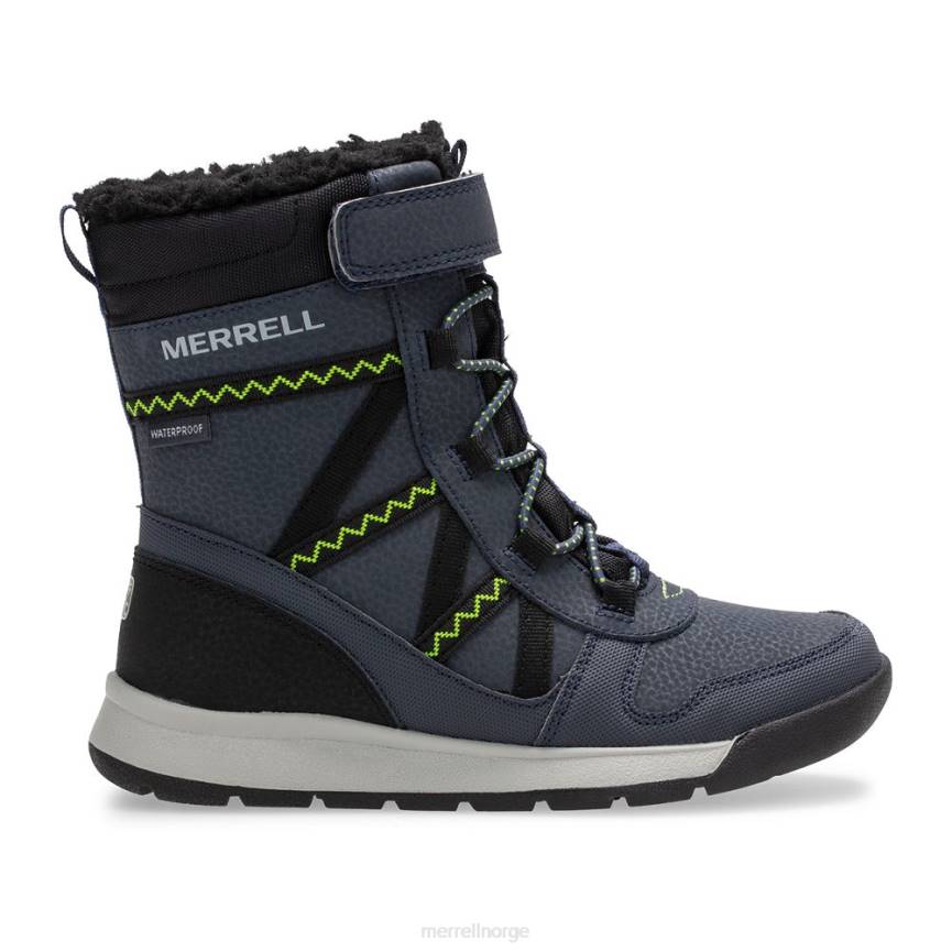 64NP1508 marine/lime Merrell snow crush 2.0 vanntett støvel (mk263127k)