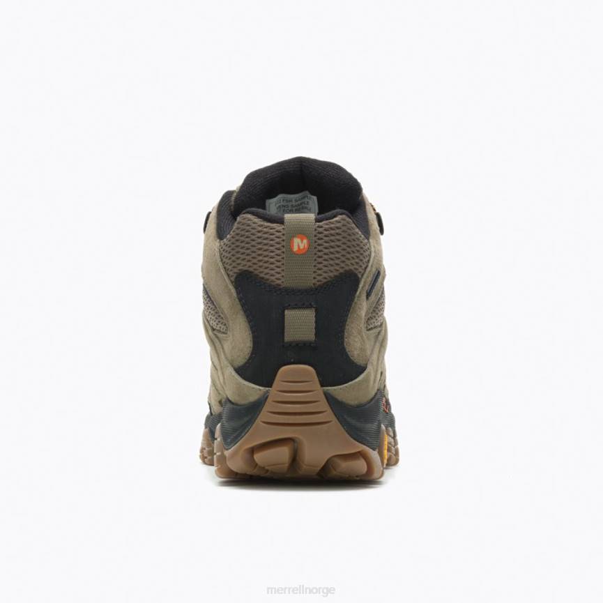 64NP218 oliven/gummi Merrell moab 3 mid vanntett bred bredde (j036549w)