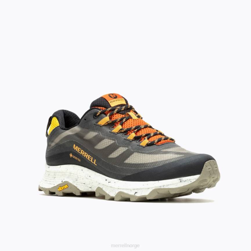 64NP24 svart/multi Merrell moab speed gore-tex (j067457)