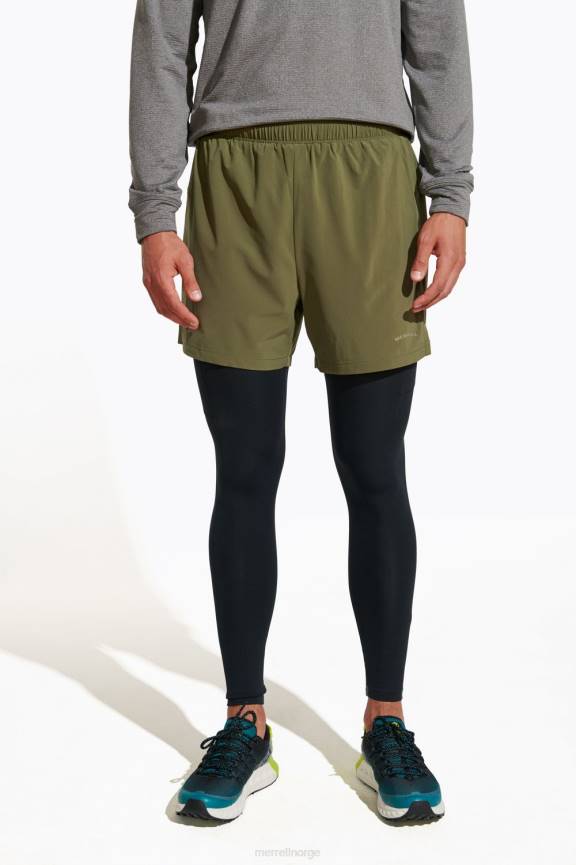64NP406 støvete oliven Merrell løype som løper kort (jmf26581-326)