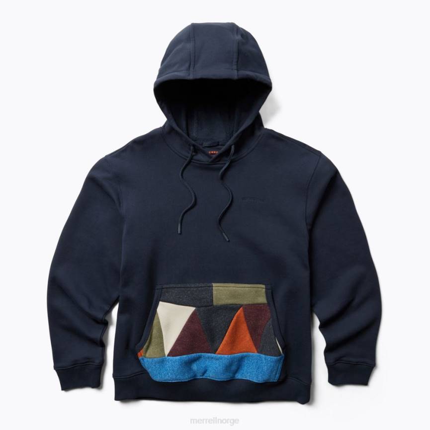 64NP558 marinen Merrell scrap pullover hettegenser (jms26641-353)